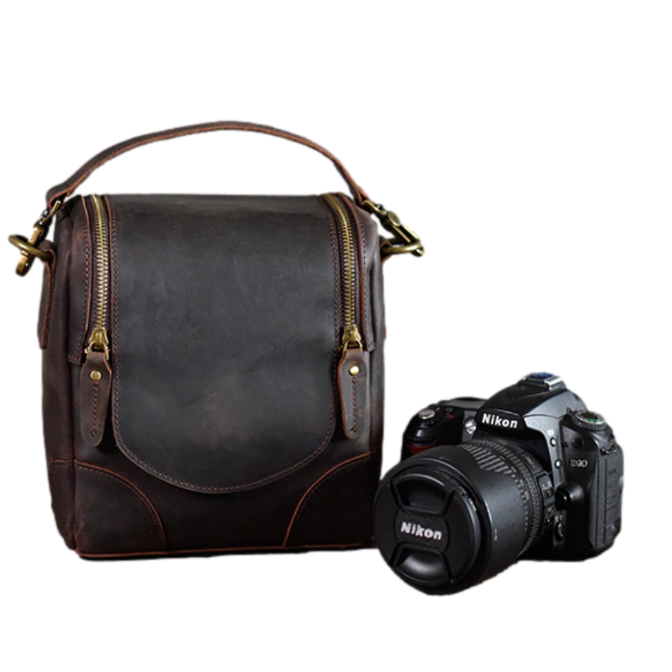 The Calista Small Leather Camera Bag For Mirrorless DSLR - Rosetta Creative Boutique